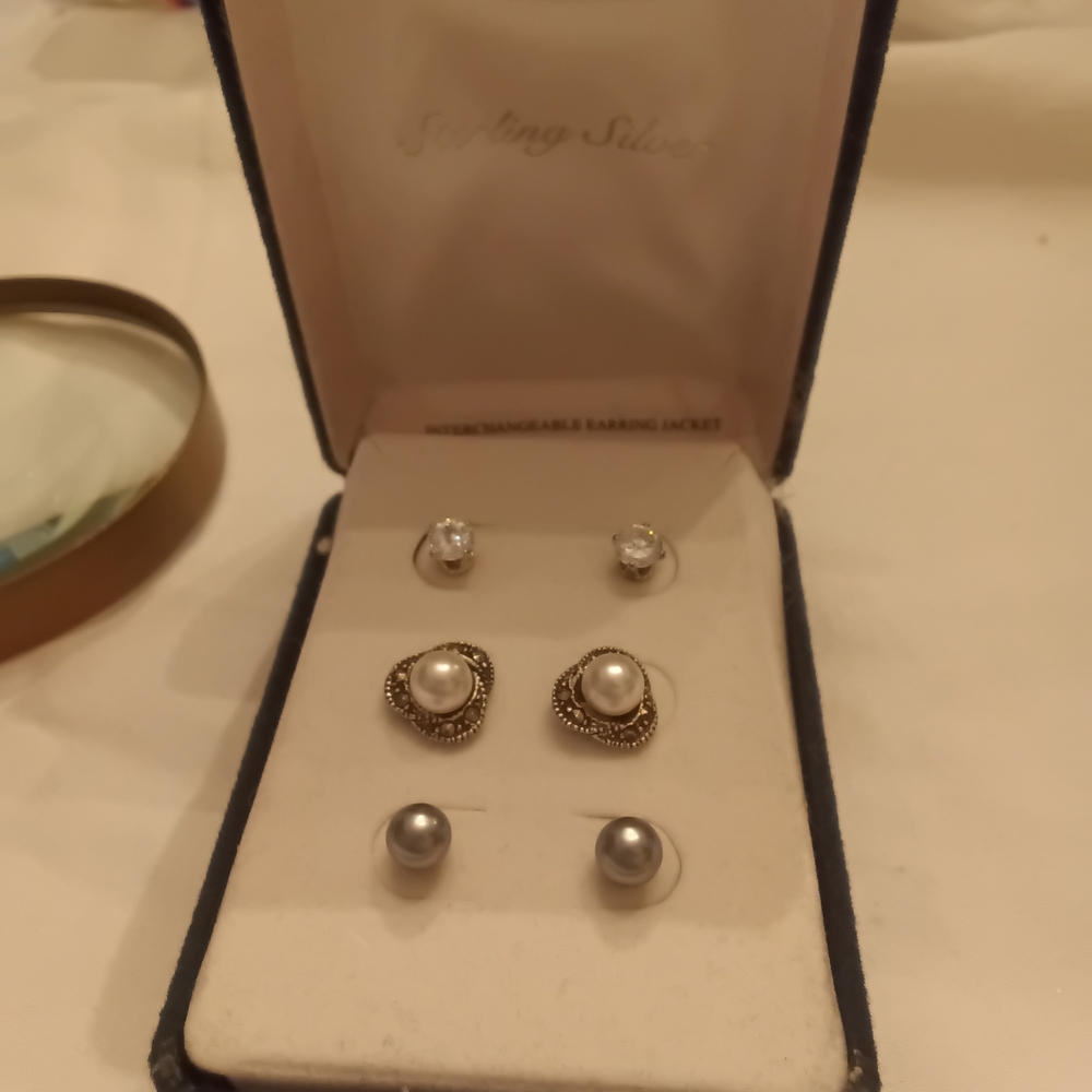 sterling silver interchangeable earring jacket kit